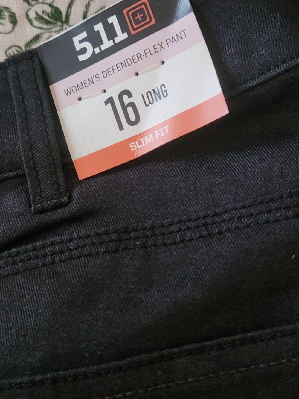 5.11 Tactical Defender Flex Slim Pants Women Size 16 L Black